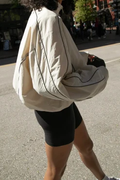 NYLON TRACK ZIP-UP JACKET