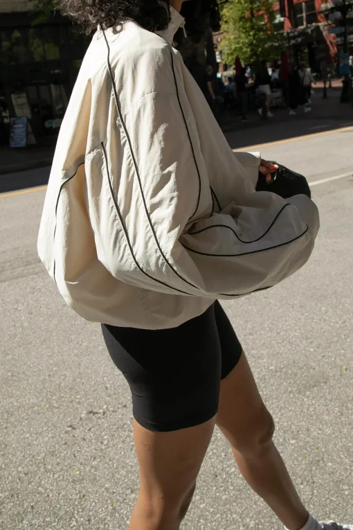 NYLON TRACK ZIP-UP JACKET