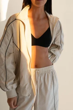 NYLON TRACK ZIP-UP JACKET