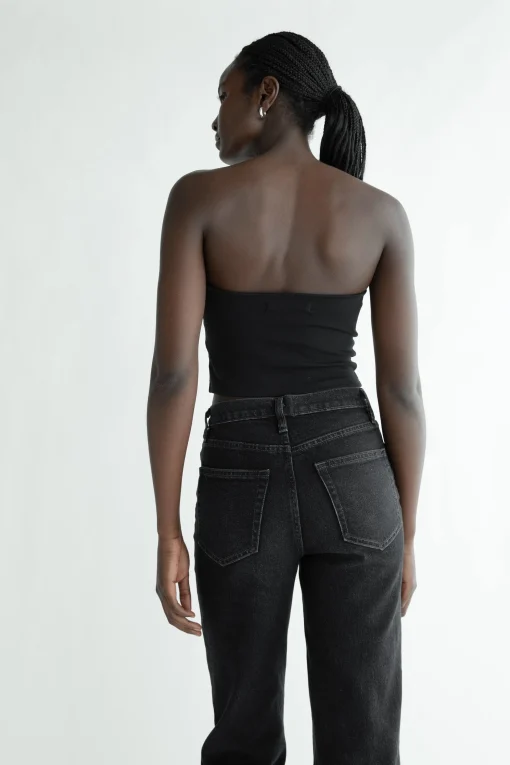 OAK ESSENTIAL STRAIGHT LEG HIGH-RISE JEAN