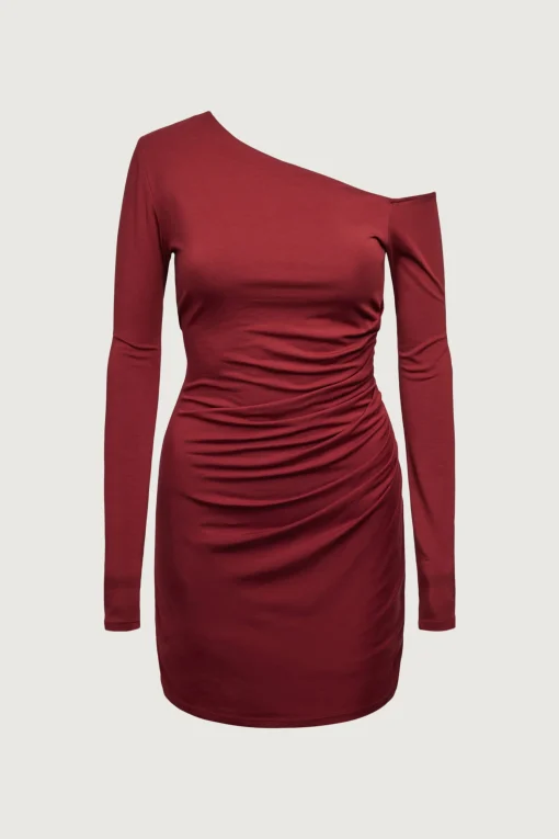 OFF SHOULDER LONG SLEEVE MINI DRESS