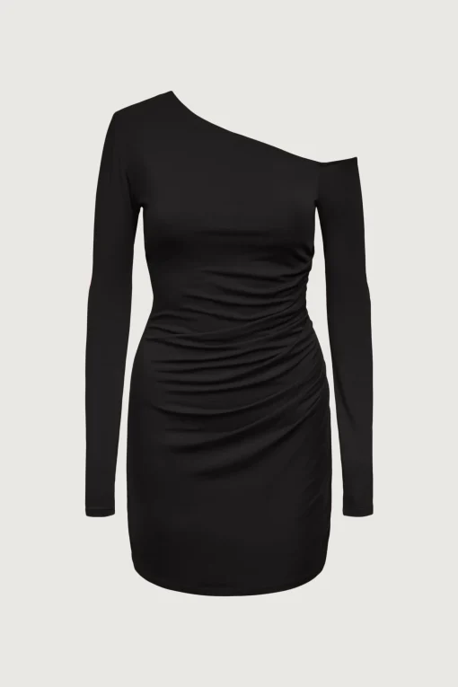 OFF SHOULDER LONG SLEEVE MINI DRESS