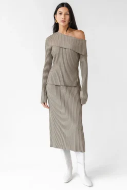 OFF THE SHOULDER LONG SLEEVE TOP