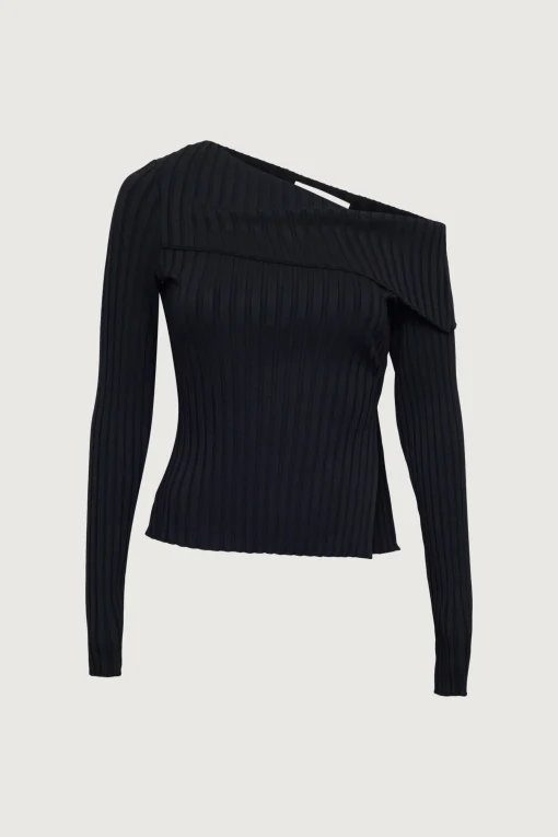 OFF THE SHOULDER LONG SLEEVE TOP