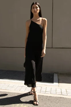 ONE SHOULDER MIDI DRESS
