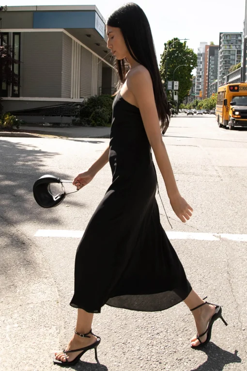 ONE SHOULDER MIDI DRESS