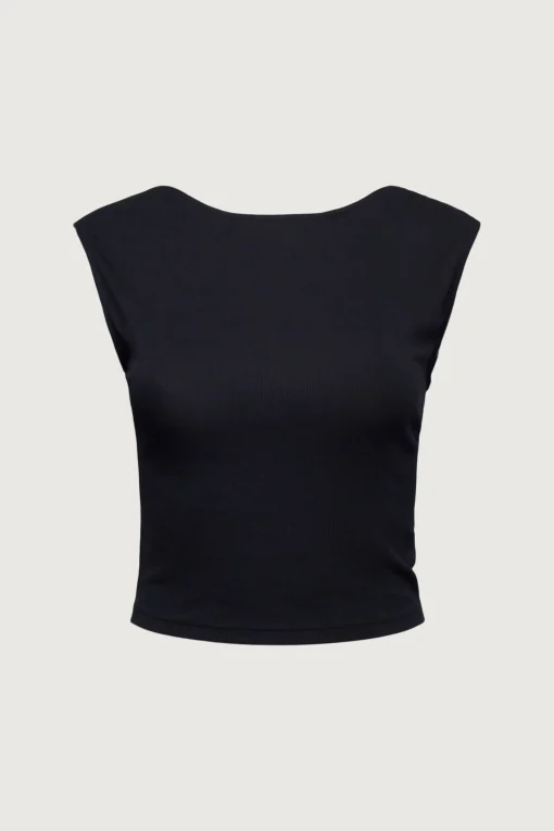 OPEN BACK KNIT TOP