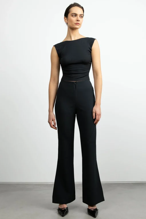 OPEN BACK KNIT TOP
