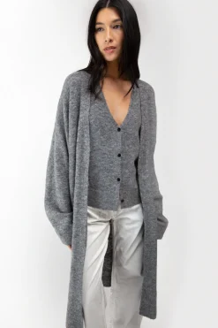 OPEN FRONT CARDIGAN