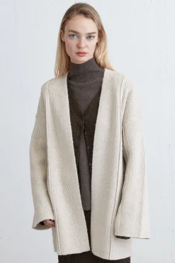OPEN FRONT CARDIGAN