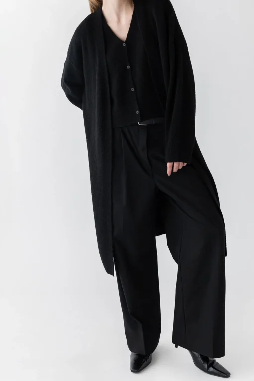 OPEN FRONT CARDIGAN