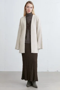 OPEN FRONT CARDIGAN