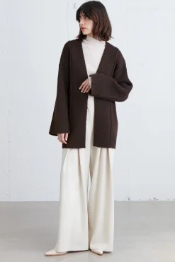 OPEN FRONT CARDIGAN