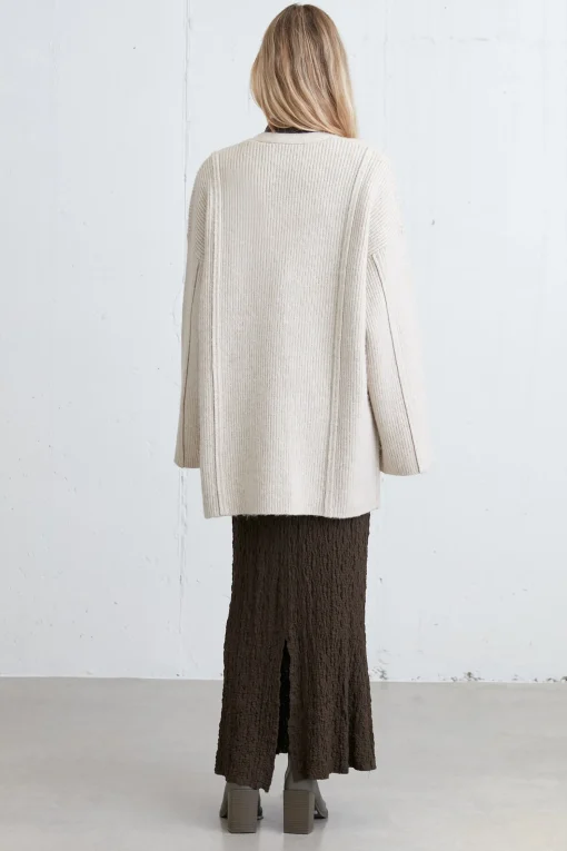 OPEN FRONT CARDIGAN