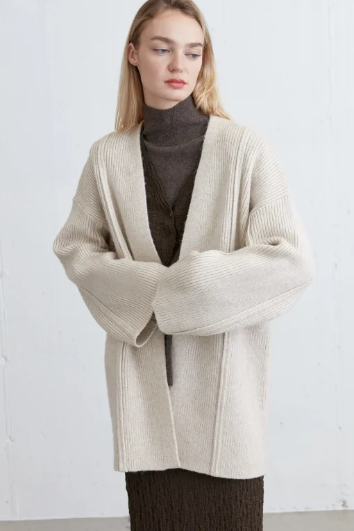 OPEN FRONT CARDIGAN