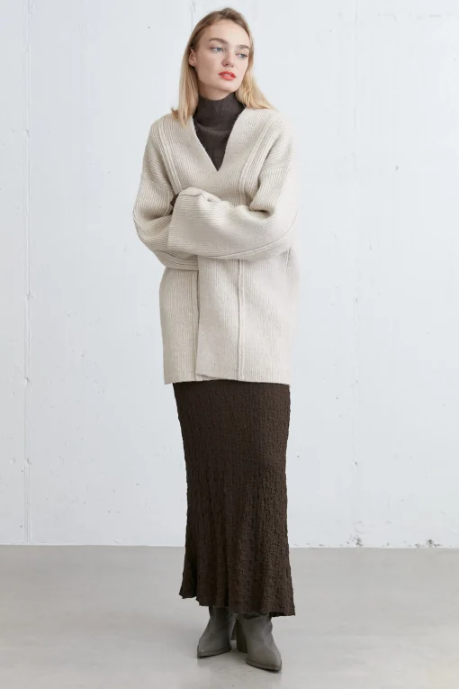 OPEN FRONT CARDIGAN