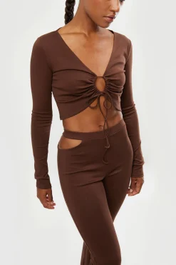 OPEN FRONT TOP WITH TIES