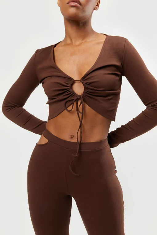 OPEN FRONT TOP WITH TIES
