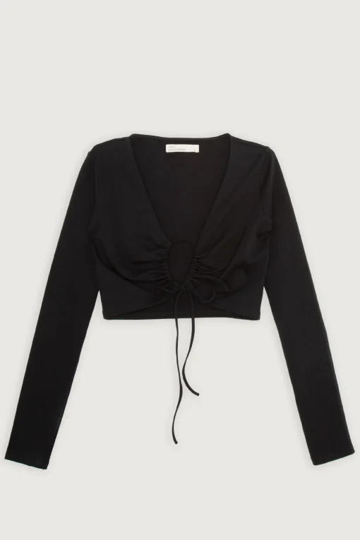 OPEN FRONT TOP WITH TIES
