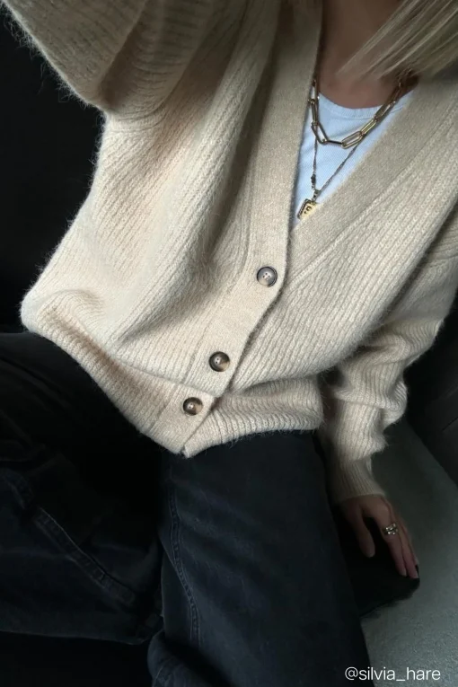OVERSIZED BUTTON FRONT CARDIGAN