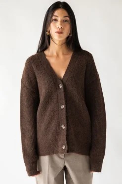 OVERSIZED BUTTON FRONT CARDIGAN