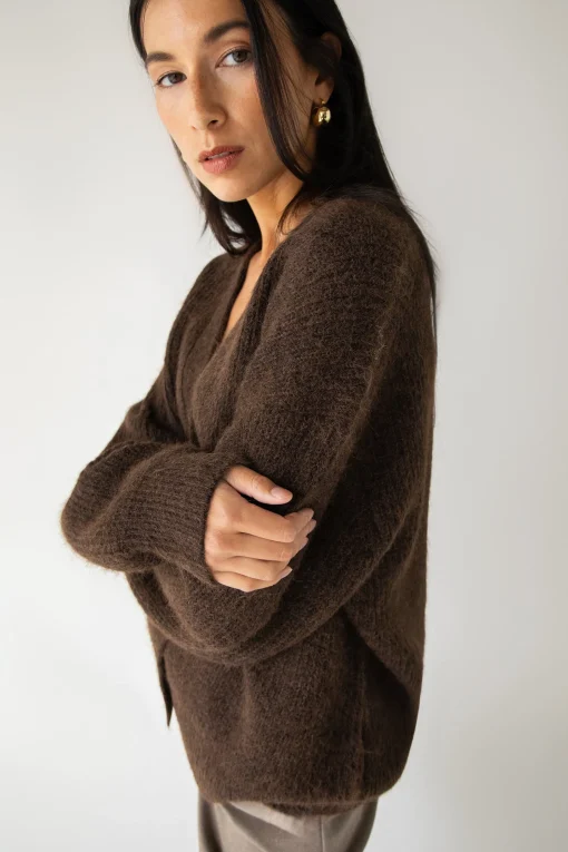 OVERSIZED BUTTON FRONT CARDIGAN