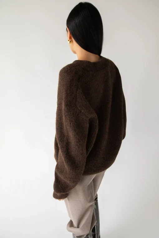 OVERSIZED BUTTON FRONT CARDIGAN