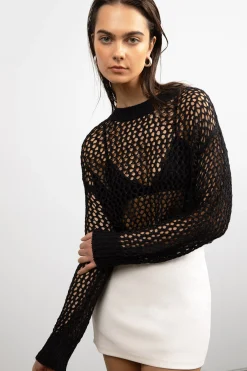 OVERSIZED CROCHET SWEATER