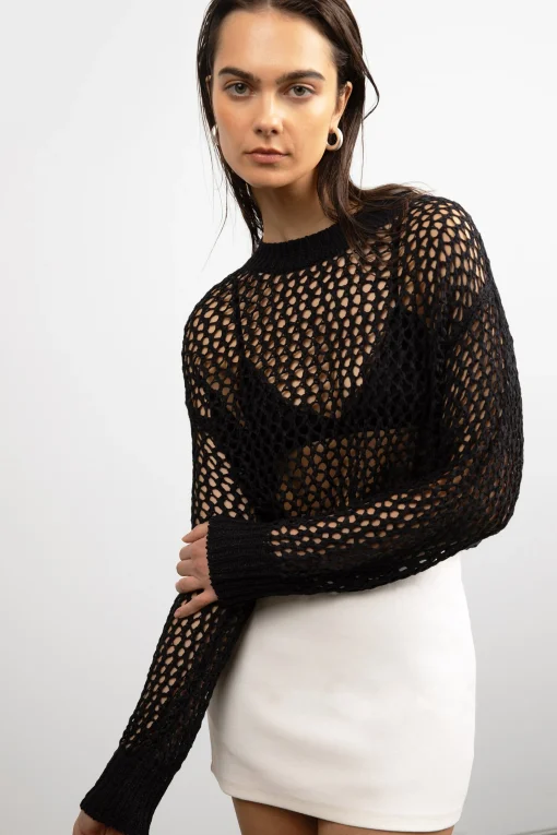 OVERSIZED CROCHET SWEATER