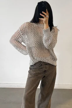 OVERSIZED CROCHET SWEATER