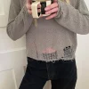 OVERSIZED DISTRESSED SWEATER