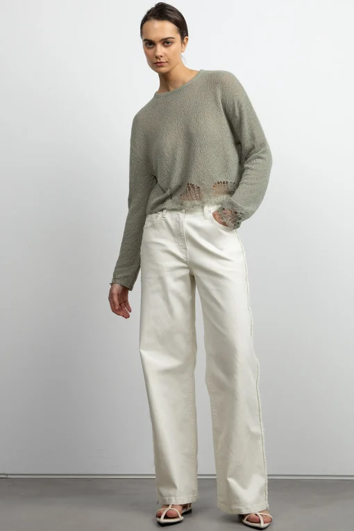 OVERSIZED DISTRESSED SWEATER