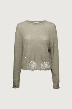 OVERSIZED DISTRESSED SWEATER