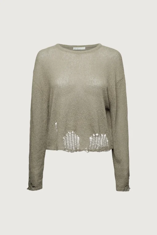 OVERSIZED DISTRESSED SWEATER