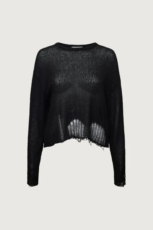 OVERSIZED DISTRESSED SWEATER