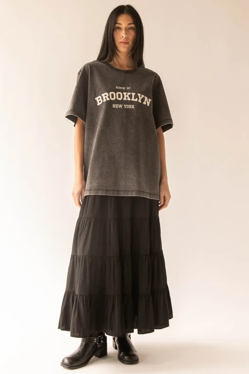 OVERSIZED GRAPHIC 'BROOKLYN' T-SHIRT