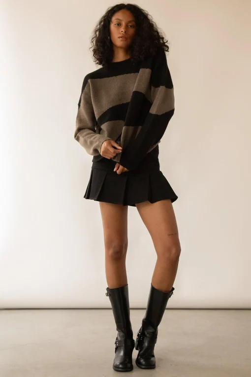 OVERSIZED INTARSIA SWEATER