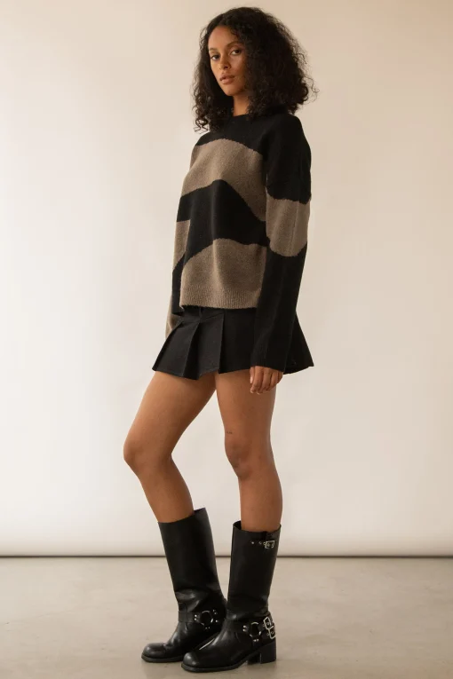 OVERSIZED INTARSIA SWEATER