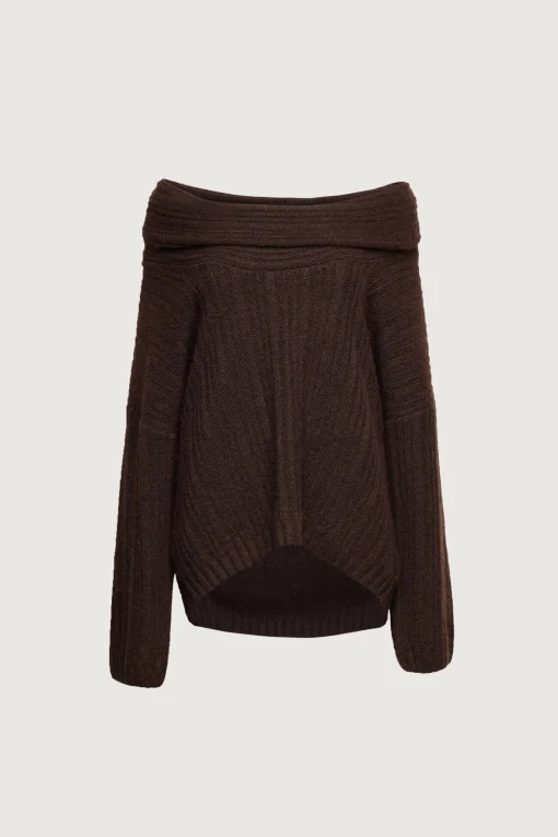 OVERSIZED SLOUCHY OFF THE SHOULDER SWEATER
