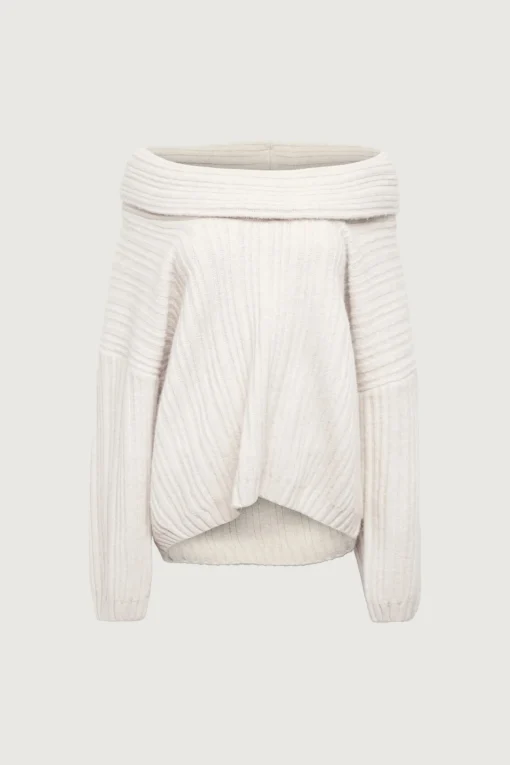 OVERSIZED SLOUCHY OFF THE SHOULDER SWEATER