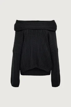 OVERSIZED SLOUCHY OFF THE SHOULDER SWEATER