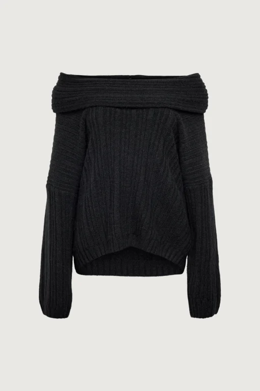 OVERSIZED SLOUCHY OFF THE SHOULDER SWEATER