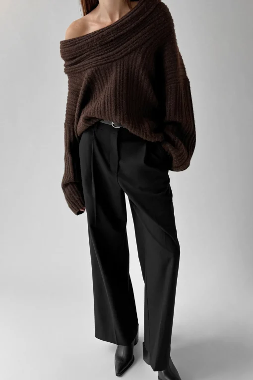 OVERSIZED SLOUCHY OFF THE SHOULDER SWEATER