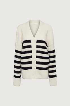 OVERSIZED STRIPED CARDIGAN