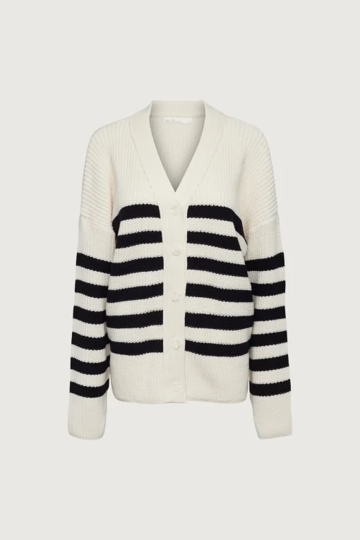 OVERSIZED STRIPED CARDIGAN