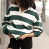 OVERSIZED STRIPED RUGBY SHIRT
