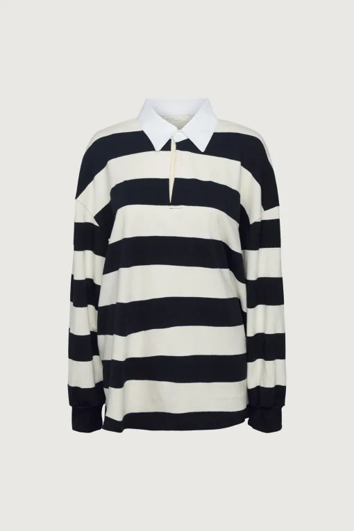 OVERSIZED STRIPED RUGBY SHIRT