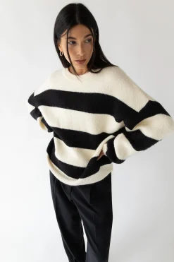 OVERSIZED STRIPED SWEATER