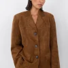 OVERSIZED VEGAN SUEDE BLAZER