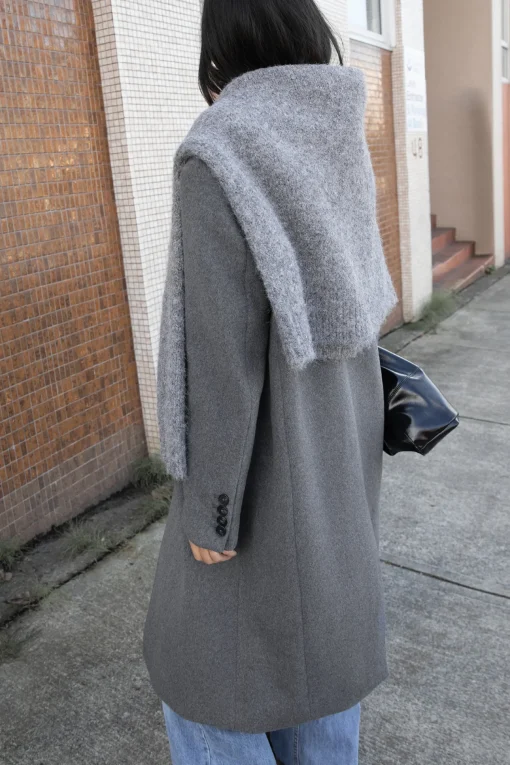 OVERSIZED WOOL-BLEND COAT